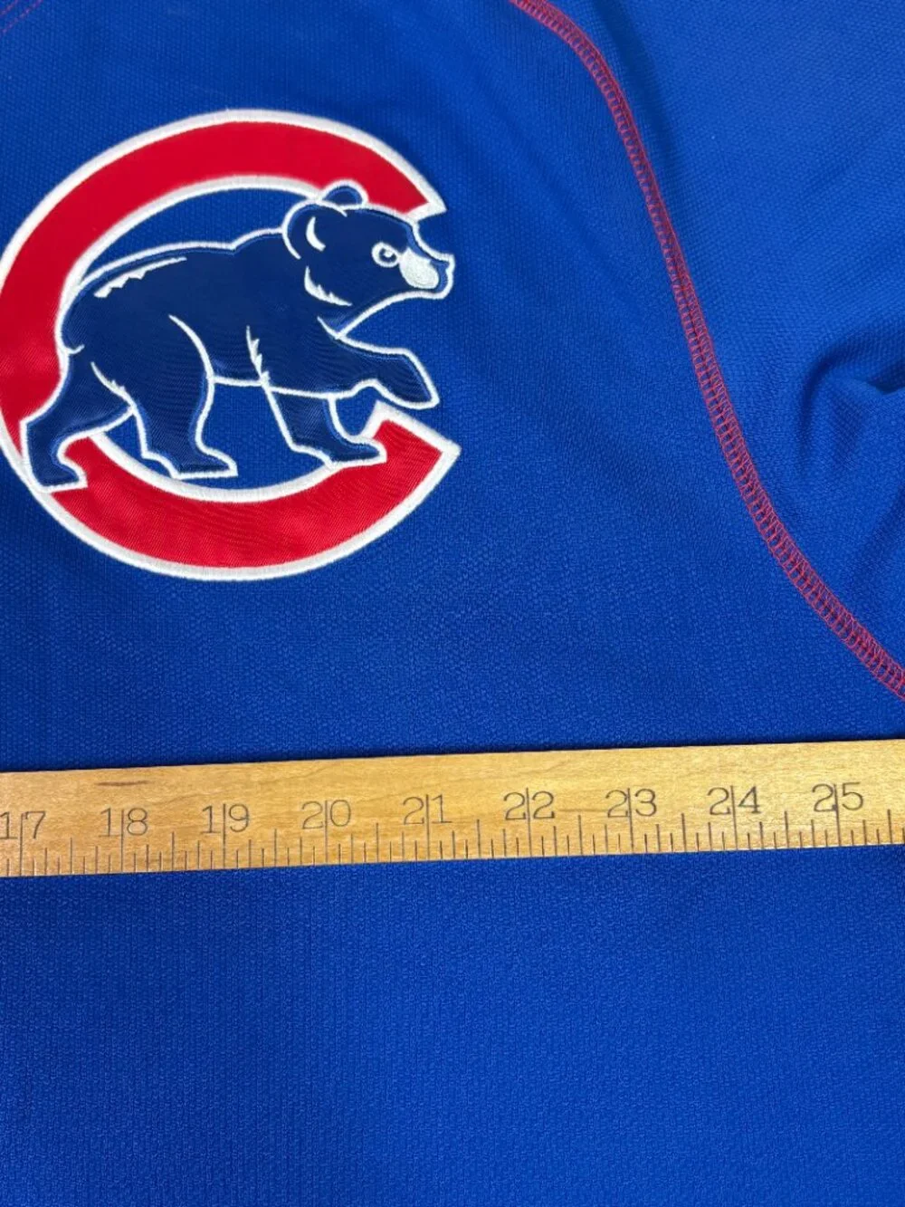 Vintage Nike Team Fit Dry XL Chicago Cubs Kosuke Fukudome Blue Stitched Jersey